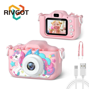 Children Camera 1080P HD Toddler Digital Video Camera 2.0-inch Kids Camera with Silicone Cases Toys for Christmas Birthday Gifts